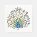 Search for peacock napkins Blue