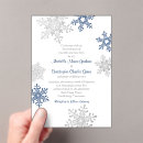 Search for snowflake wedding invitations White
