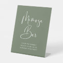 Search for modern wedding tabletop signs Sage green