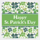 Search for green clover stickers St patricks