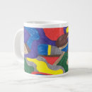 Search for abstract cat mugs Blue