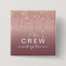 Search for bridal rose square badges Bachelorette