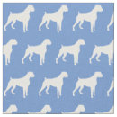 Search for boxer dog fabric Silhouette