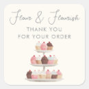Search for bakery thank you stickers Watercolor