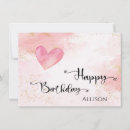 Search for heart birthday cards Watercolor