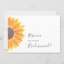 Search for sunflower bridesmaid cards Watercolor