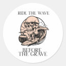 Search for surf wave stickers Surfing skeleton