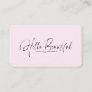 Search for hello beautiful business cards Chic