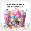 Search for ice cream shop stickers Food