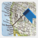 Search for map pin stickers Close up