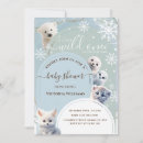 Search for snow baby shower invitations Dusty blue