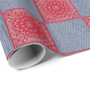 Search for blue bandana wrapping paper Western