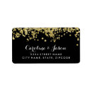 Search for black tie return address labels Gold