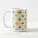 Search for retro atomic pattern mugs Starburst