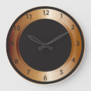 Search for black and copper clocks Modern