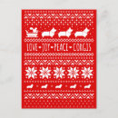 Search for peace love and joy postcards Dog