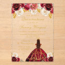 Search for burgundy quinceanera invitations Mexican spanish latina