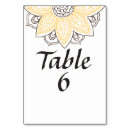 Search for yellow wedding table cards Brown