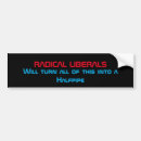 Search for turned on bumper stickers Liberal