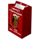 Search for christmas owl gift bags Cute
