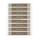 Search for elegant rustic wedding return address labels Girly