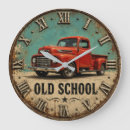 Search for red truck clocks Rustic