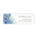 Search for blue flower return address labels Floral
