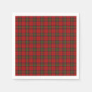 Search for scottish tartan napkins Red