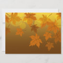 Search for fall 6x8 invitations Leaf