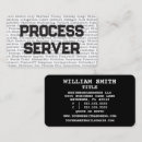 Search for processing business cards Process server