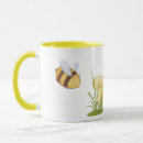 Search for bee on daisy mugs Yellow
