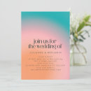 Search for teal and pink wedding invitations Unique