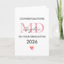 Search for doctor graduation cards Medical school graduate