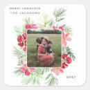 Search for merry christmas wreath stickers Classic