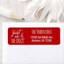 Search for red white and green return address labels Elegant