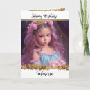 Search for fairy tale birthday cards Little girl