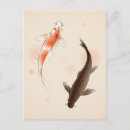 Search for koi fish painting postcards Carp