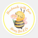 Search for bee love stickers Handmade with love