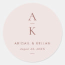 Search for pink and brown wedding stickers Modern