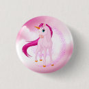 Search for cute cartoon unicorn badges Pink