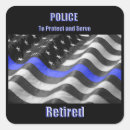 Search for retired cops stickers Thin blue line