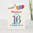 Search for 16th birthday cards Sixteenth