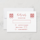 Search for chinese wedding rsvp cards Red