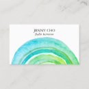 Search for ring business cards Watercolor