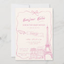 Search for bonjour bebe invitations Girl