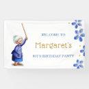 Search for 80th birthday banners Watercolor