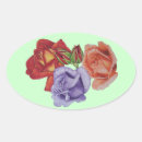 Search for patterns oval stickers Flower pattern