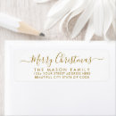 Search for christmas return address labels Typography