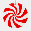 Search for red and white candy christmas tree decorations Xmas