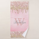 Search for blush pink and gold bath towels For her